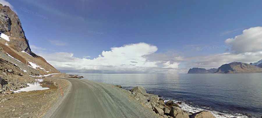 The coastal Road Fv805 is one of the most beautiful drives of Norway