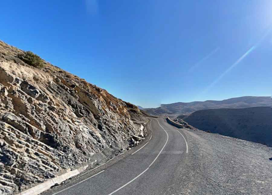 The Curvy Road to Tizi n'Bab n'Ouyyad Is Not for the Sissies