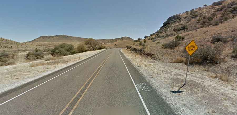 The curvy yet scenic TX-166 road