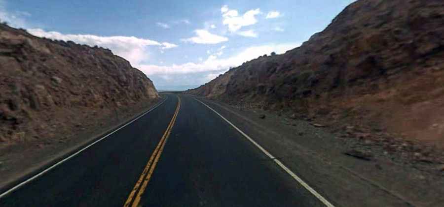 The Loneliest Highway to Hickison Summit in NV