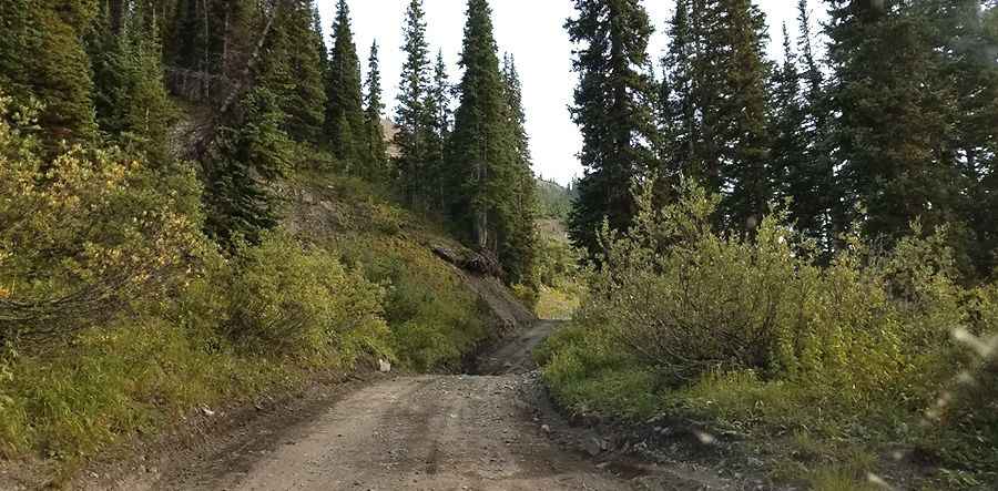 The narrow road to Schofield Pass in Colorado is for experienced drivers only