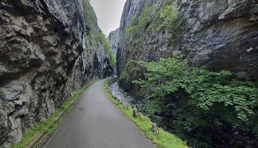 The road through Foces del Rio Aller is a rare gem