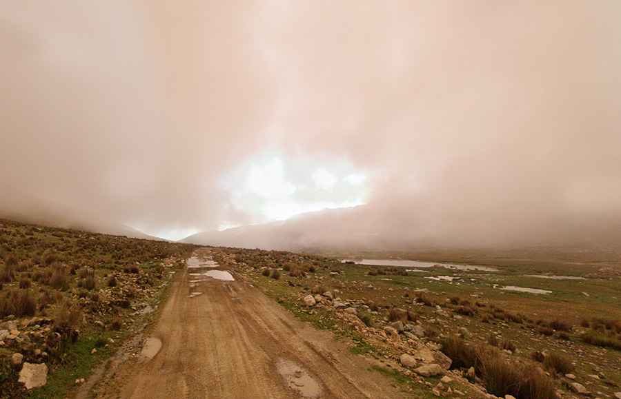 The Road to Abra Tsactsapunta in the Cordillera Blanca Is Not for Timid Drivers
