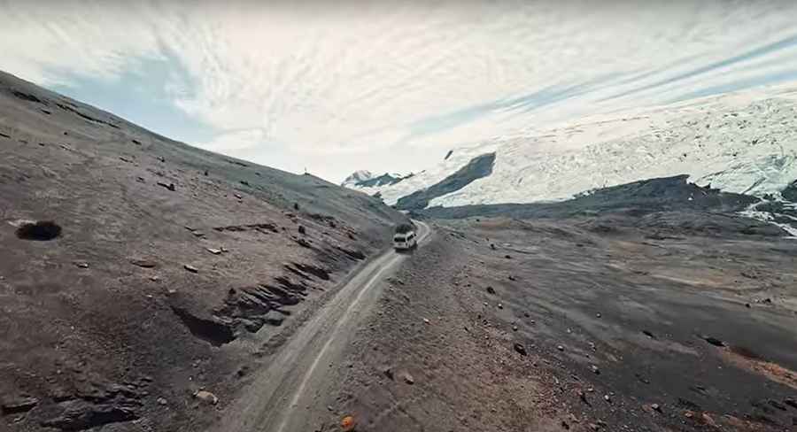 The Road to Caliz Pass in the Andes: Be Ready to Make Room for Oncoming Vehicles