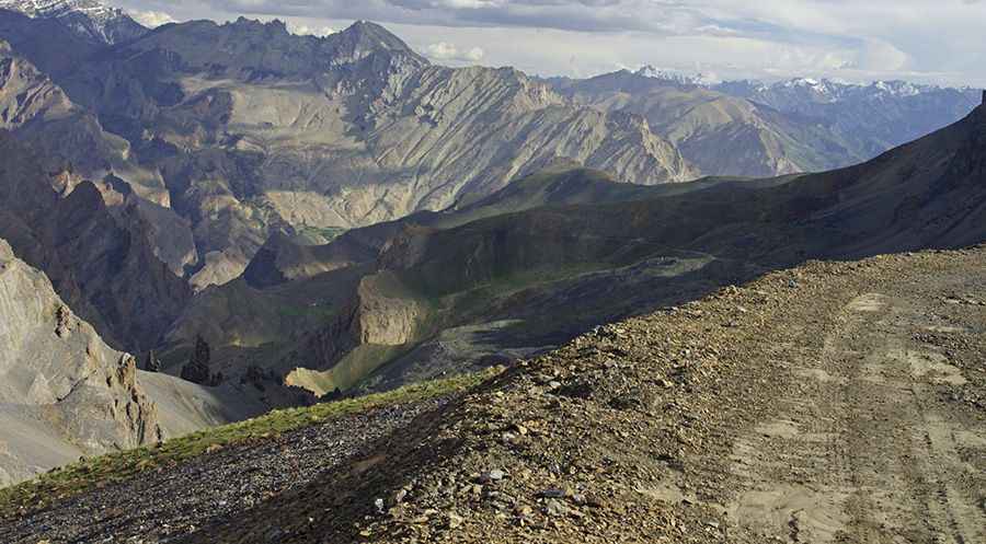 The road to Chocho Kuri La is not for the faint of heart