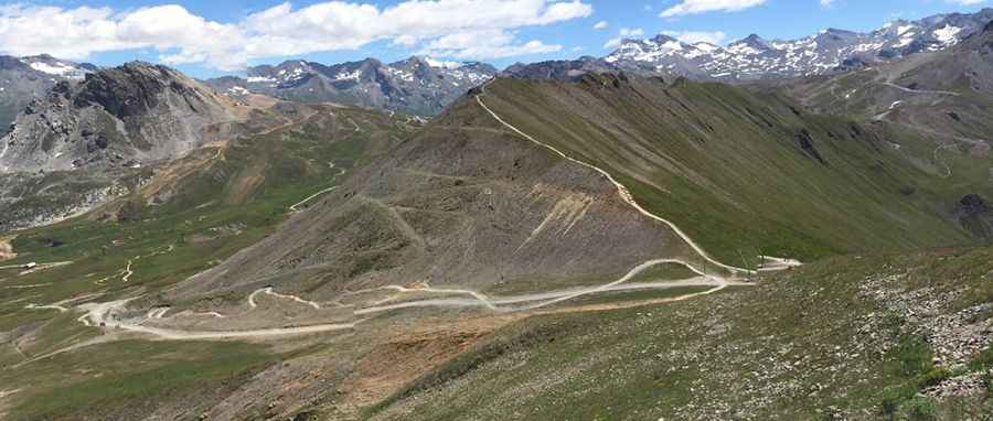 The road to Col de la Toviere in the Alps isn't for sissies