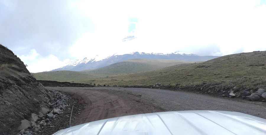 The road to Cotopaxi Refuge is not for timid drivers