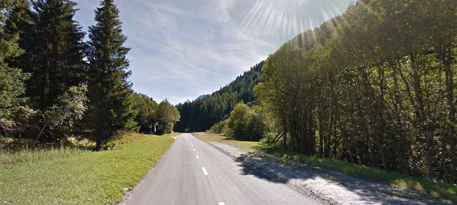 The road to Lac des Dix in Valais, where the tallest gravity dam in the world stands
