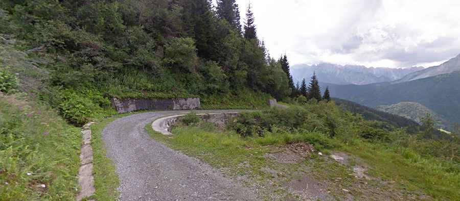 The road to Monte Paularo is not for the faint of heart