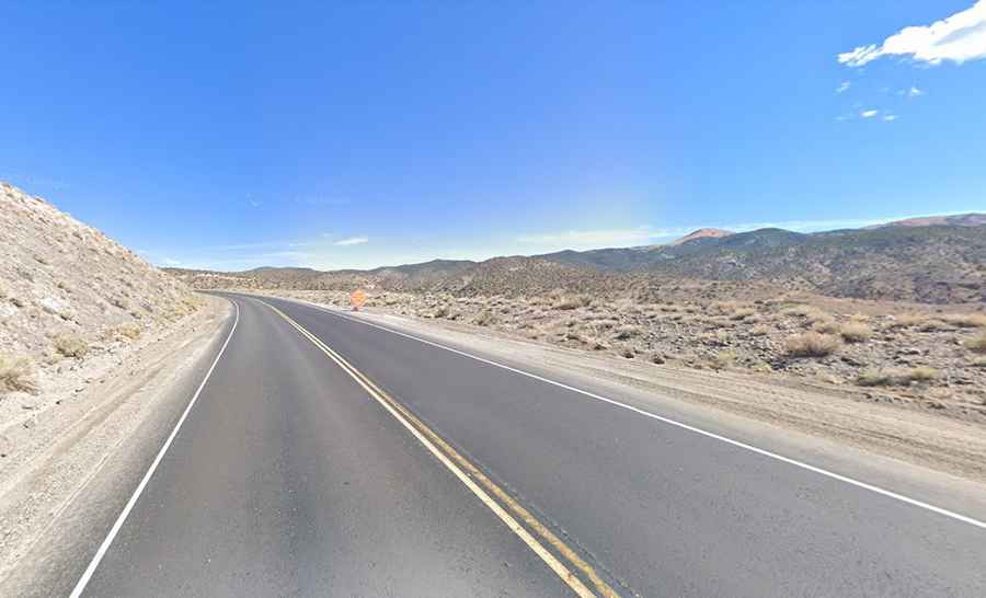 The road to Montgomery Pass in Nevada: the world’s highest casino