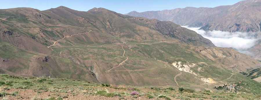 The Road to Salambar Pass: A Deep Abyss to the Right Hand