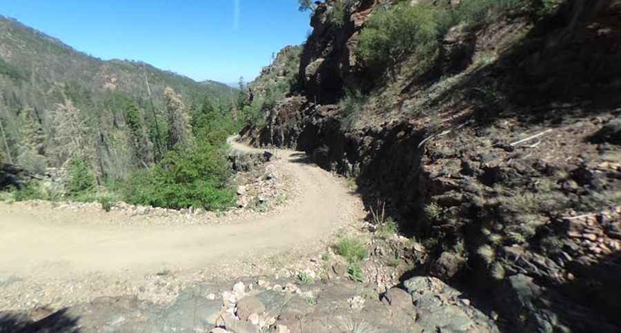 The road to Workman Creek Falls in Arizona is pure adventure