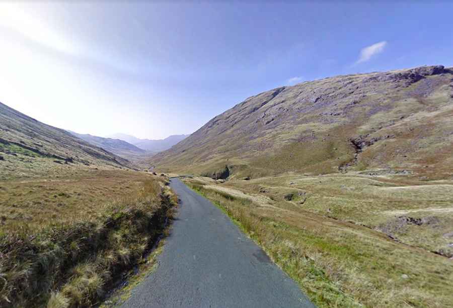 The road to Wrynose Pass in Cumbria is for confident drivers only