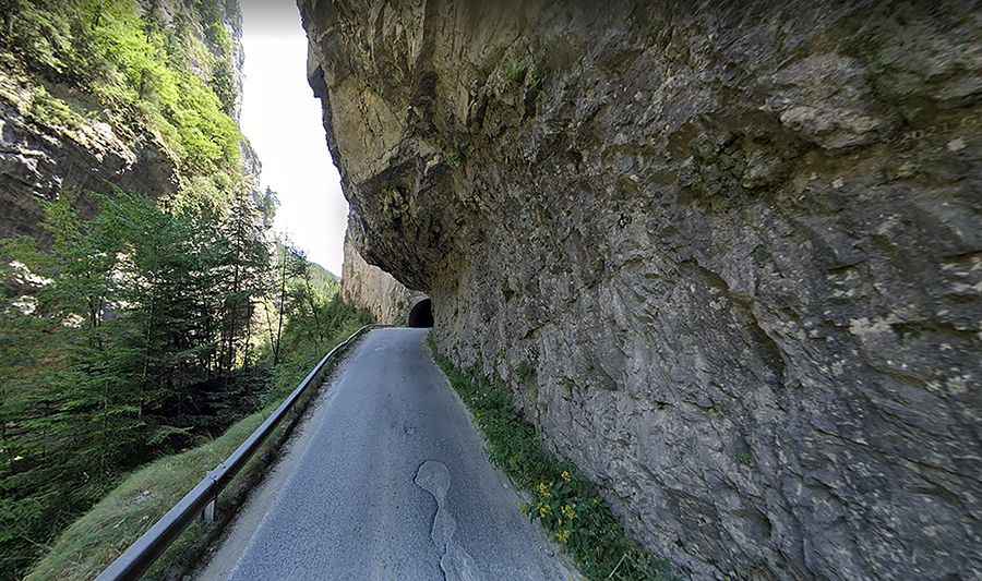The scary road to Devil’s Throat Cave, an entrance to the underworld, through Trigrad Gorge