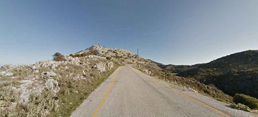 The scenic drive to Mount Pantokrator in Corfu