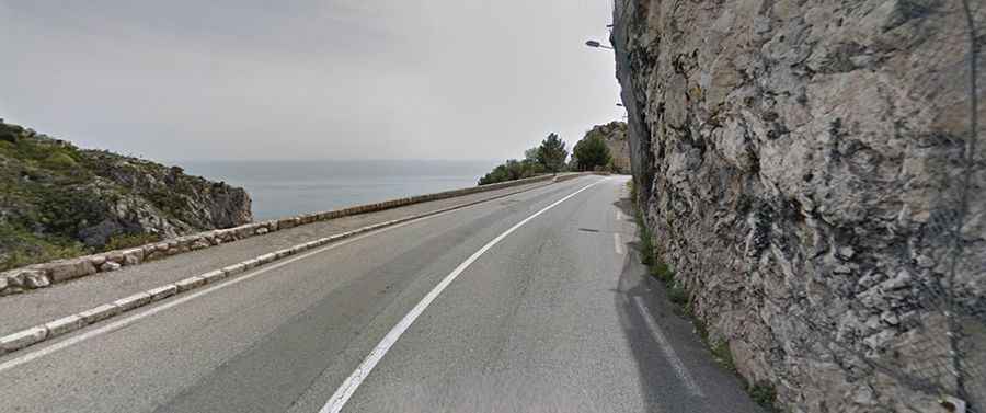 The Three Corniches are 3 roads with dramatic coastal views in Cote d'Azur