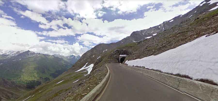 Timmelsjoch is the highest pass of the Ötztal Alps