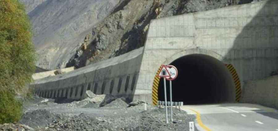 Travelling through the Attabad Lake tunnel