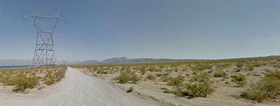 Travelling through the Mead-Davis Powerline Road