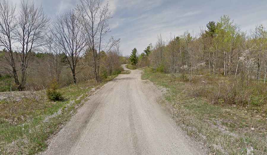Travelling through the scenic Raymo Road in Ontario