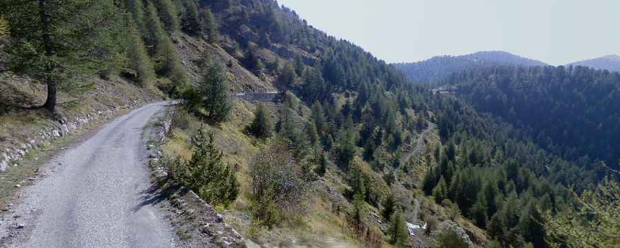 Travelling through the scenic Route de l'Authion in the Alpes-Maritimes
