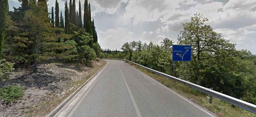 Via Chiantigiana is a scenic road between Florence and Siena through Chianti country