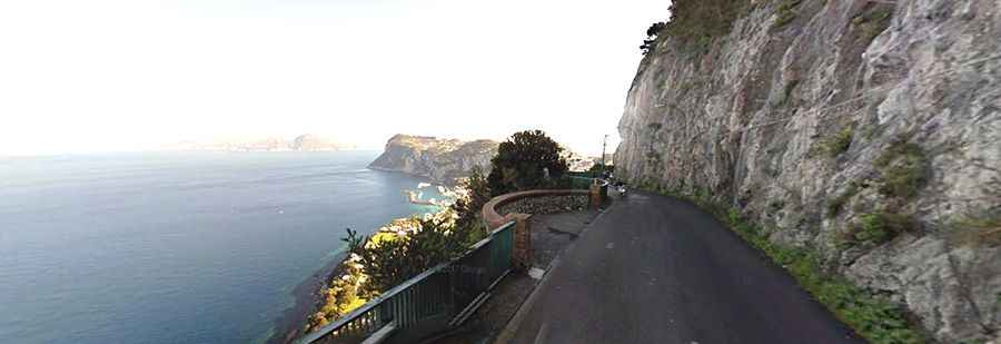 Via Provinciale Anacapri is a narrow coastal road on Capri