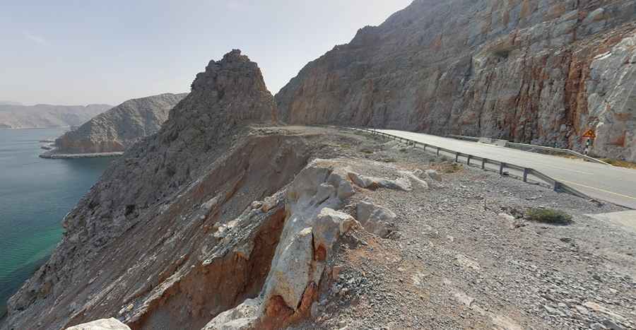 What is the Khasab Coastal Road?