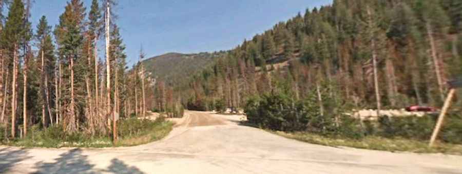 What is the name of the road to Walkers Peak?