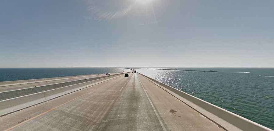 What is the Sunshine Skyway bridge made of?
