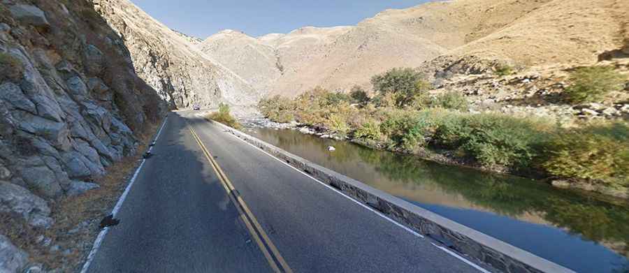When was the Kern Canyon Road built?