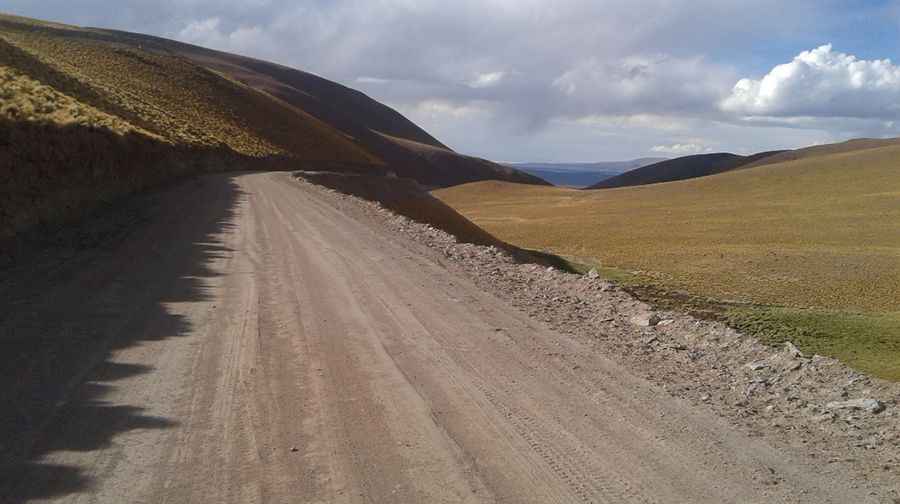 When was the road to Abra del Acay built?