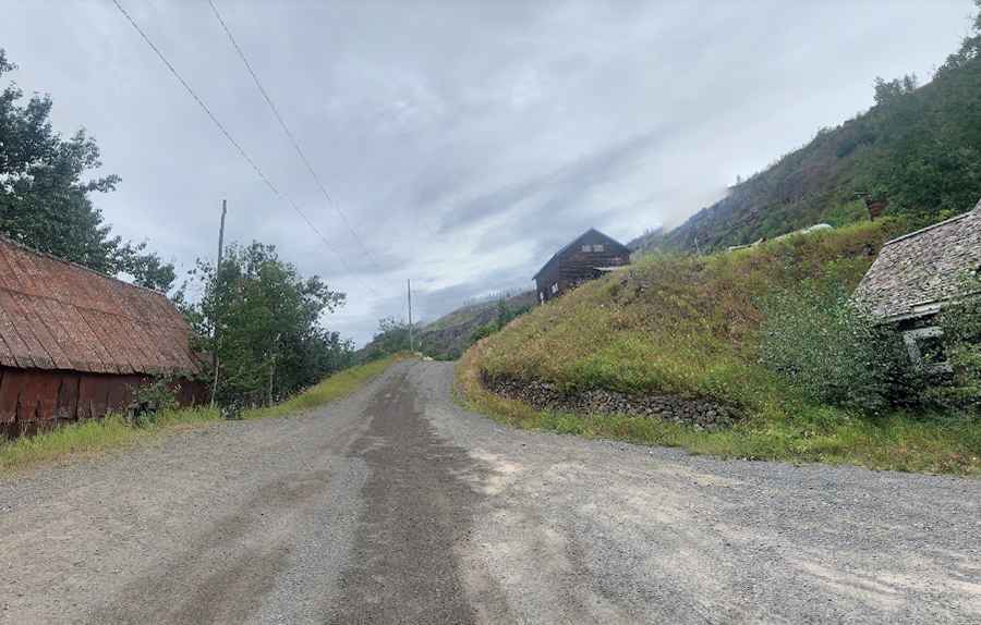 When was the road to Telegraph Creek built?