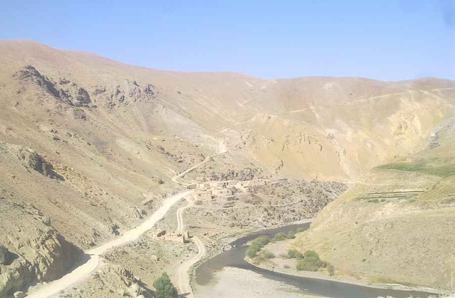 Where does the A77 mountain road lead?