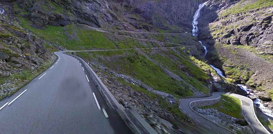 Where in Norway is Trollstigen road?
