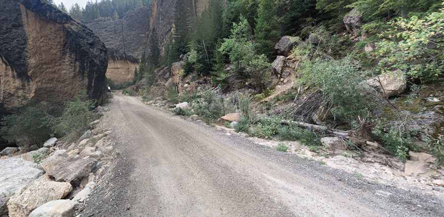 Where is Crazy Woman Canyon Road?