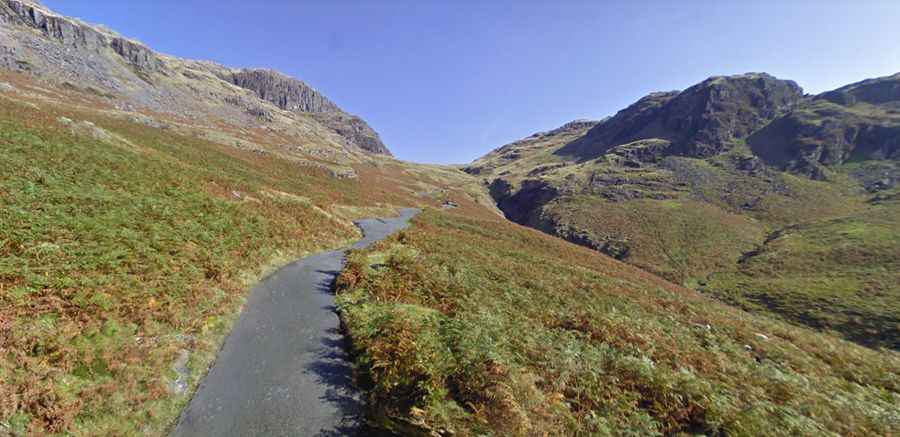 Where is Hardknott Pass?