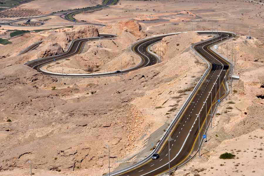 Where is Jebel Hafeet Mountain Road?