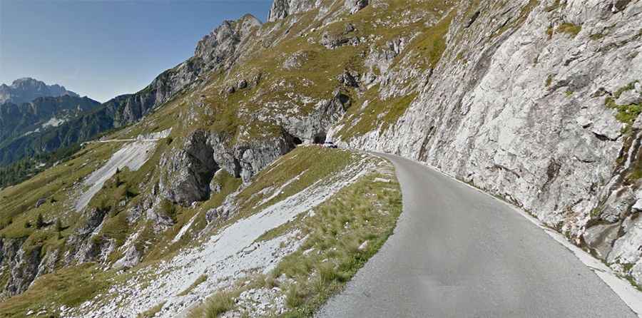 Where is Mangart Pass?