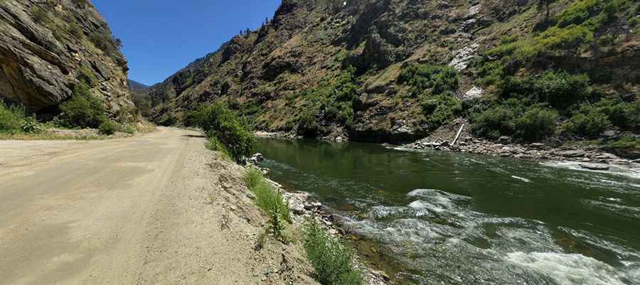 Where is Salmon River Road in Idaho?