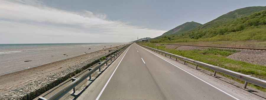 Where is the 64H-1 road in Russia?