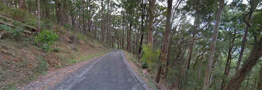 Where is The Basin-Olinda Road?