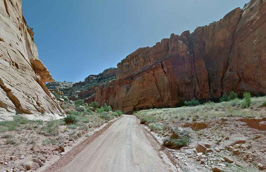 Where is the Capitol Gorge Road?