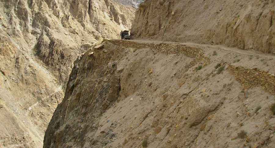 Where is the Haramosh Valley Road?