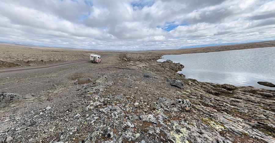 Where is the Road F578 in Iceland?