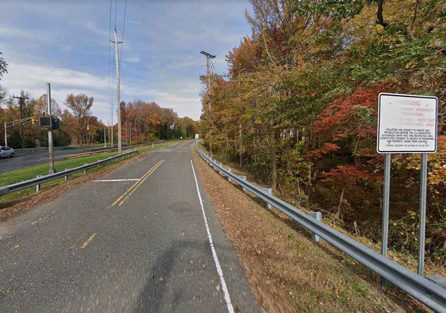 Why is the Secret Normandy Road in Middletown Restricted to Civilians?
