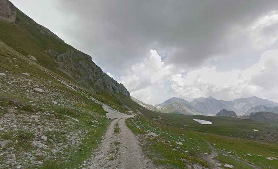 Why was the road to Colle d’Ancoccia built?